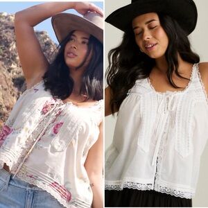 Torrid Festi Lace Tie Front Tanks